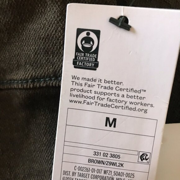 Wild Fable Women’s Brown Reworked Cropped Denim Tank Top Size MEDIUM Brown - Picture 3 of 3